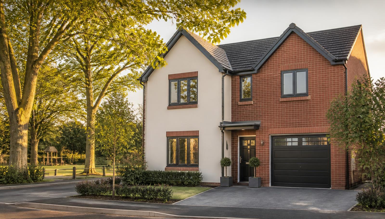 Modern detached family home on a parkland development